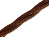 Витой ретро кабель для внешней проводки Werkel Retro 3х1,5мм коричневый - купить в Саратове