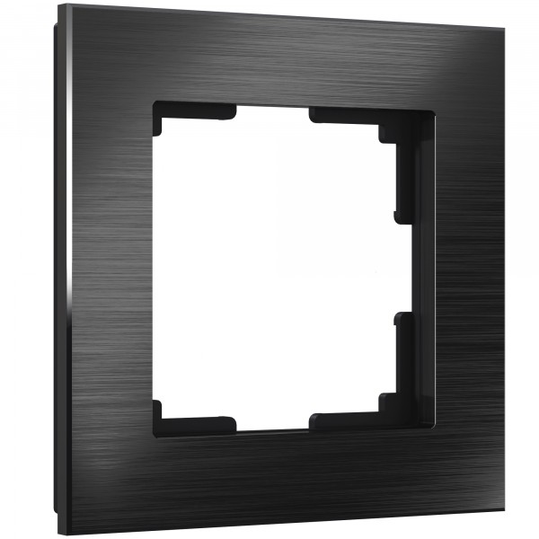 Рамка на 1 пост Werkel WL11-Frame-01 Aluminium (черный алюминий) - купить в Саратове
