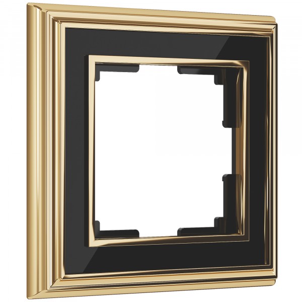 Рамка на 1 пост Werkel WL17-Frame-01 Palacio (золото / черный) - купить в Саратове