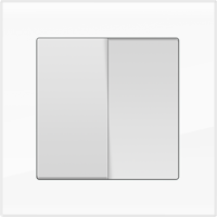 Рамка для двойной розетки Werkel WL01-Frame-01-DBL Favorit (белый) - купить в Саратове
