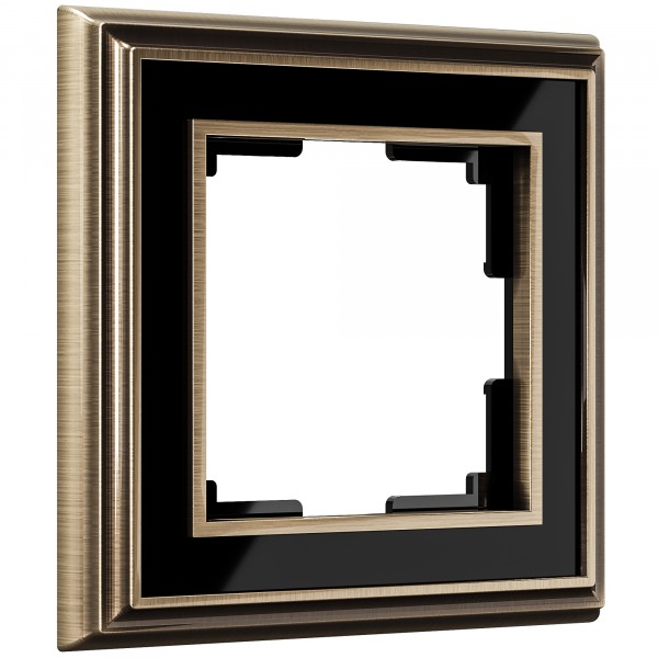 Рамка на 1 пост Werkel WL17-Frame-01 Palacio (бронза / черный) - купить в Саратове