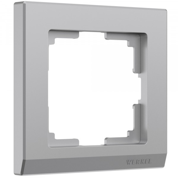 Рамка на 1 пост Werkel WL04-Frame-01 Stark (серебряный)