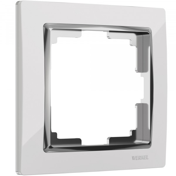 Рамка на 1 пост Werkel WL03-Frame-01 Snabb (белый/хром) - купить в Саратове